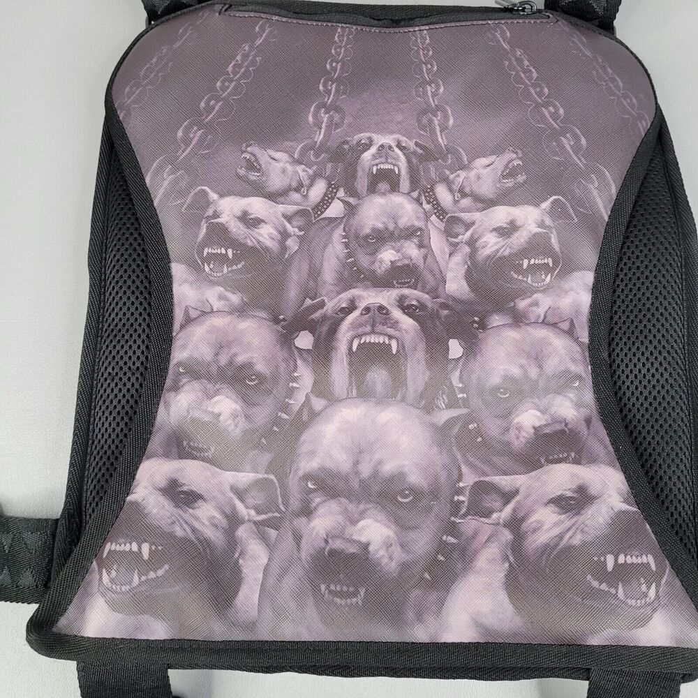 Sprayground Black and Gray Bulldog Backpack - Picture 10 of 16